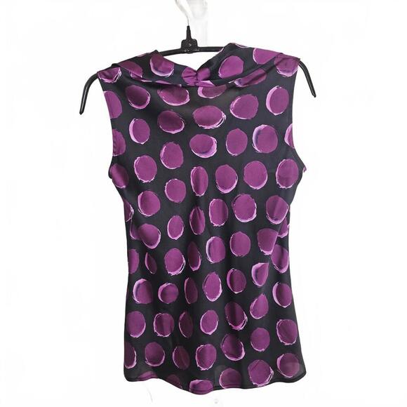 Bar III Sleeveless Polka Dot Top XXS - Picture 2 of 4